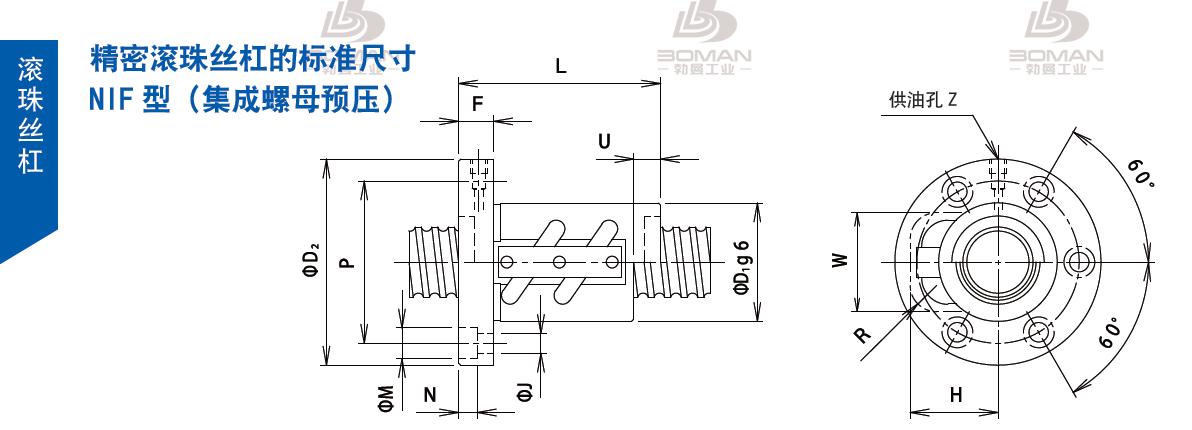 TSUBAKI 40NIFC12 tsubaki滚珠丝杠